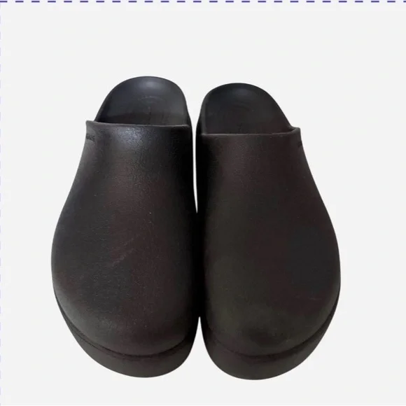 CROCS Black Platform Mules - Picture 2 of 3